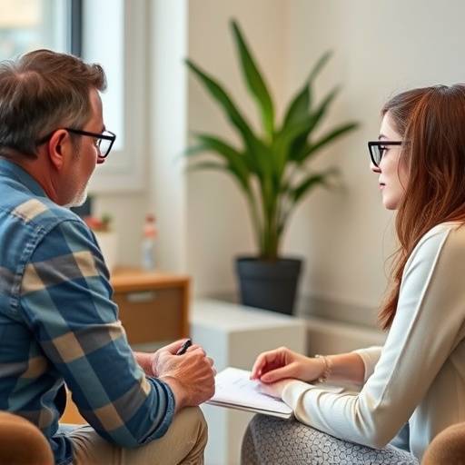 Due persone che parlano e definiscono gli obiettivi durante una sessione di coaching.