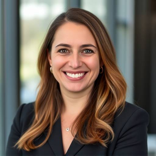 Ritratto di Giulia Rossi, CEO di InnovaTech soddisfatta della consulenza aziendale